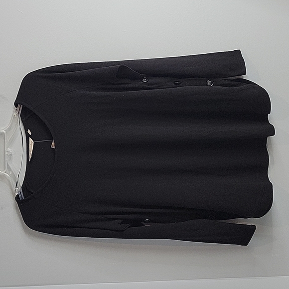 Soft Surroundings Black Tunic Side Buttons Size Medium - Picture 1 of 8